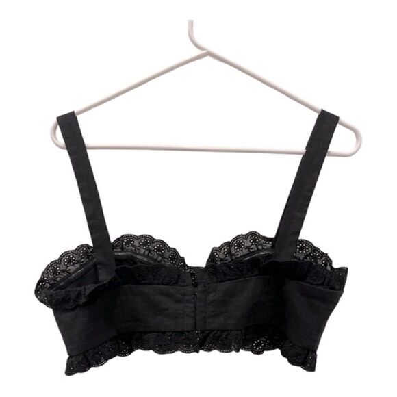 NEW Lovers + Friends Tracy Cropped Top In Black.Size M - Picture 4 of 11